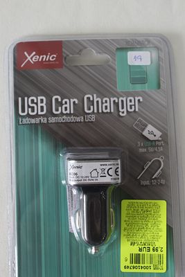 Carregador de Carro USB. 3x USB-A Porta max 5V/4.1A