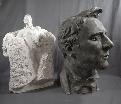 Цибульник В.А. КОНКУРСНЫЙ ПРОЕКТ ПАМЯТНИКА Шаляпину Ф.И. - Скульптуры выполнены к свободному 