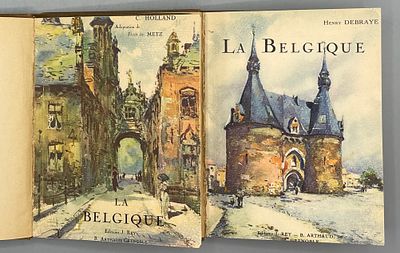 [мн гелиогравюр] La Belgique. Бельгия Collection les Beaux-Pays. Гренобль 1927г. Твердые 
