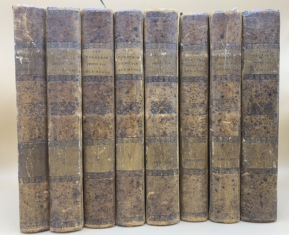 [Редкость, более 400 гравюр] Леон Курмер - Французы сами по себе. В восьми томах. Leon Curmer. 