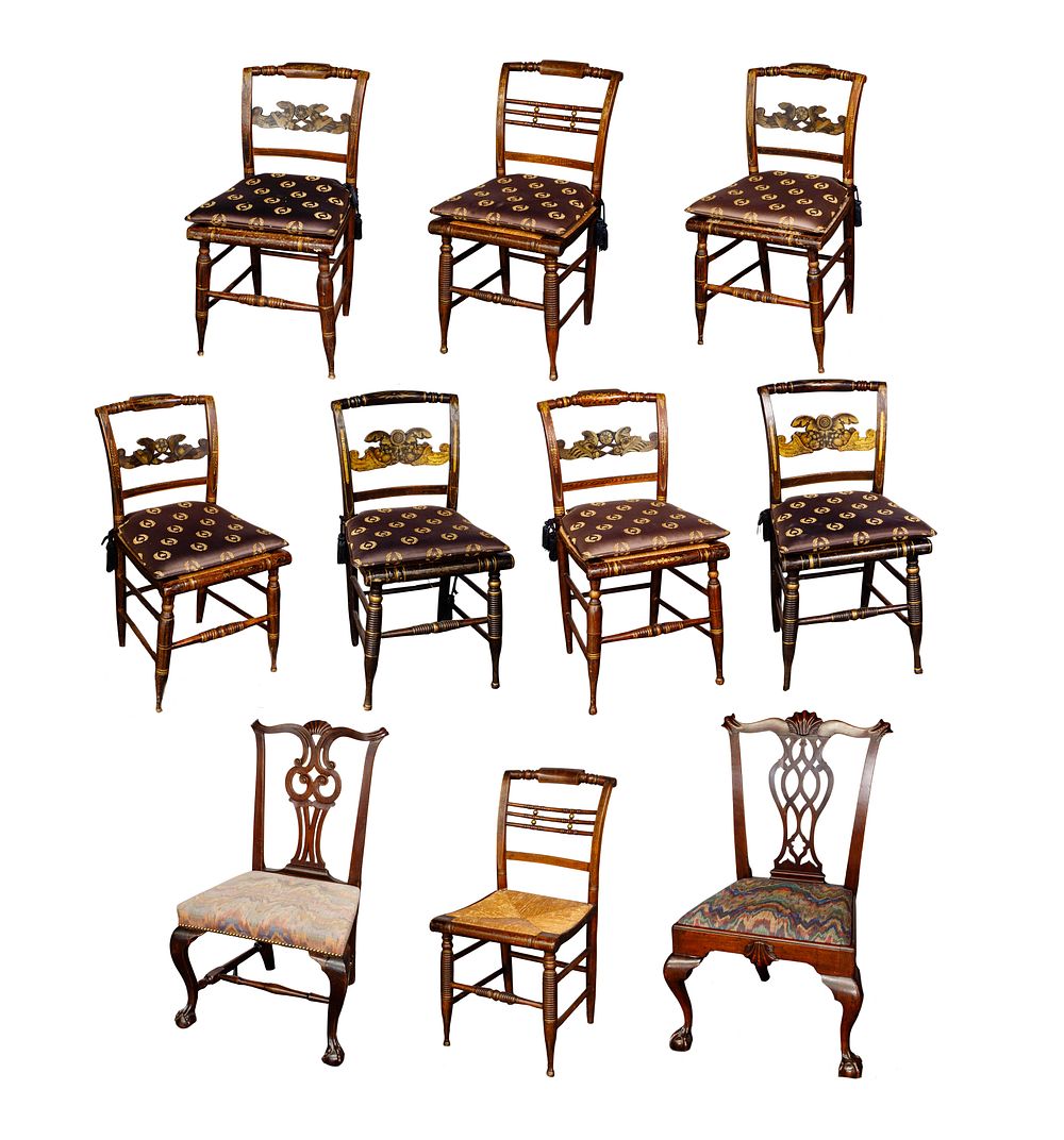 Lot 171: Hitchcock Style Chair Assortment