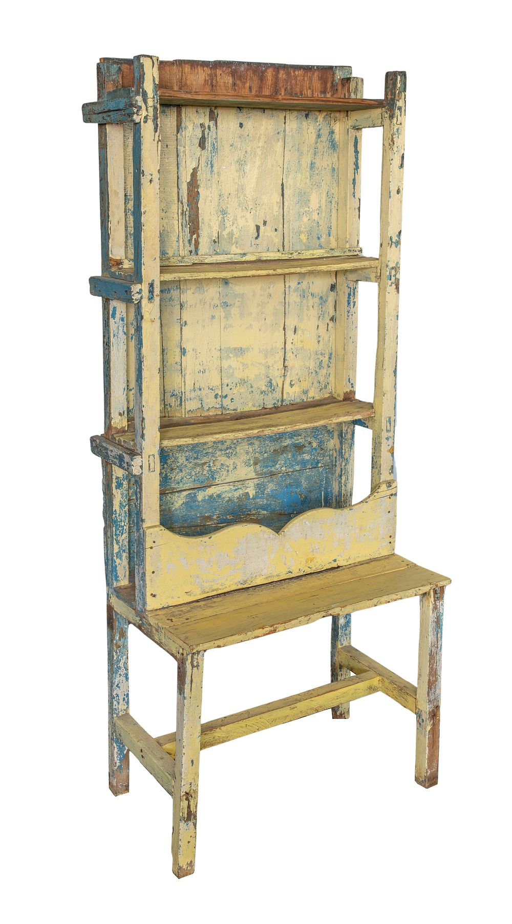 Lot 179: Primitive Style Shelving Unit
