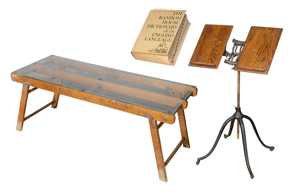 Lot 180: Victorian Cast Iron and Wood Music Stand