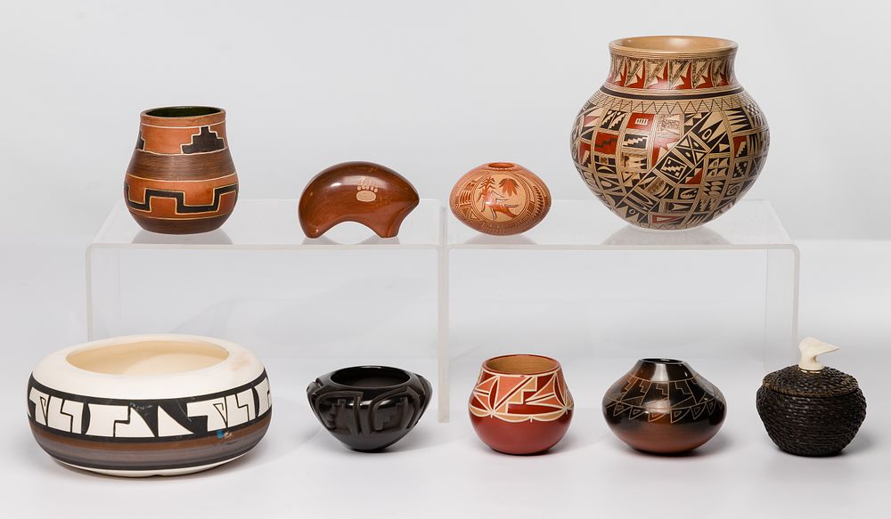 Lot 182: Santa Clara Pueblo Pottery Assortment