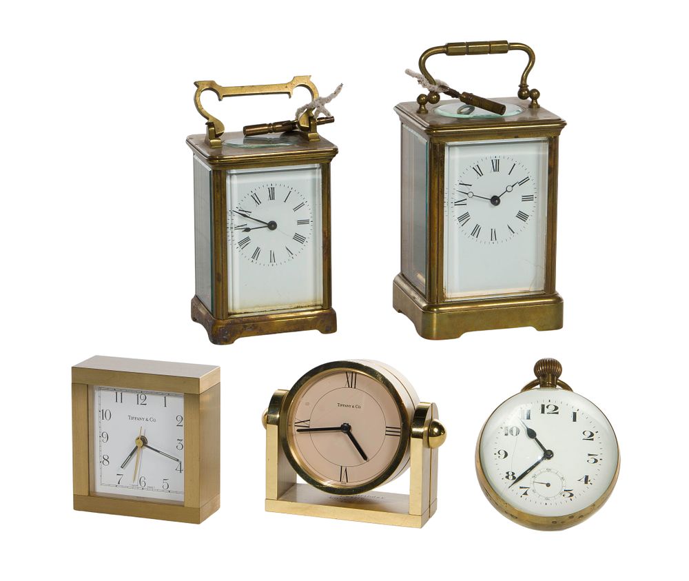 Lot 275: Carriage and Desk Clock Assortment