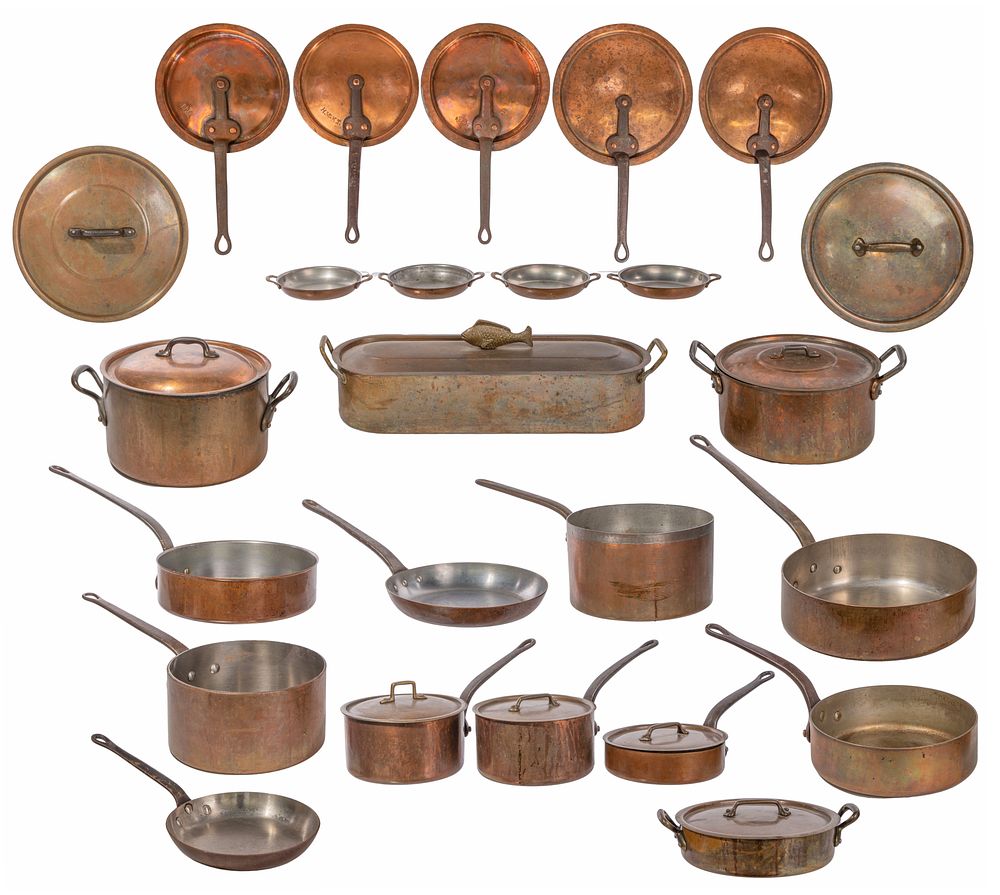Lot 281: Copper Cookware Assortment