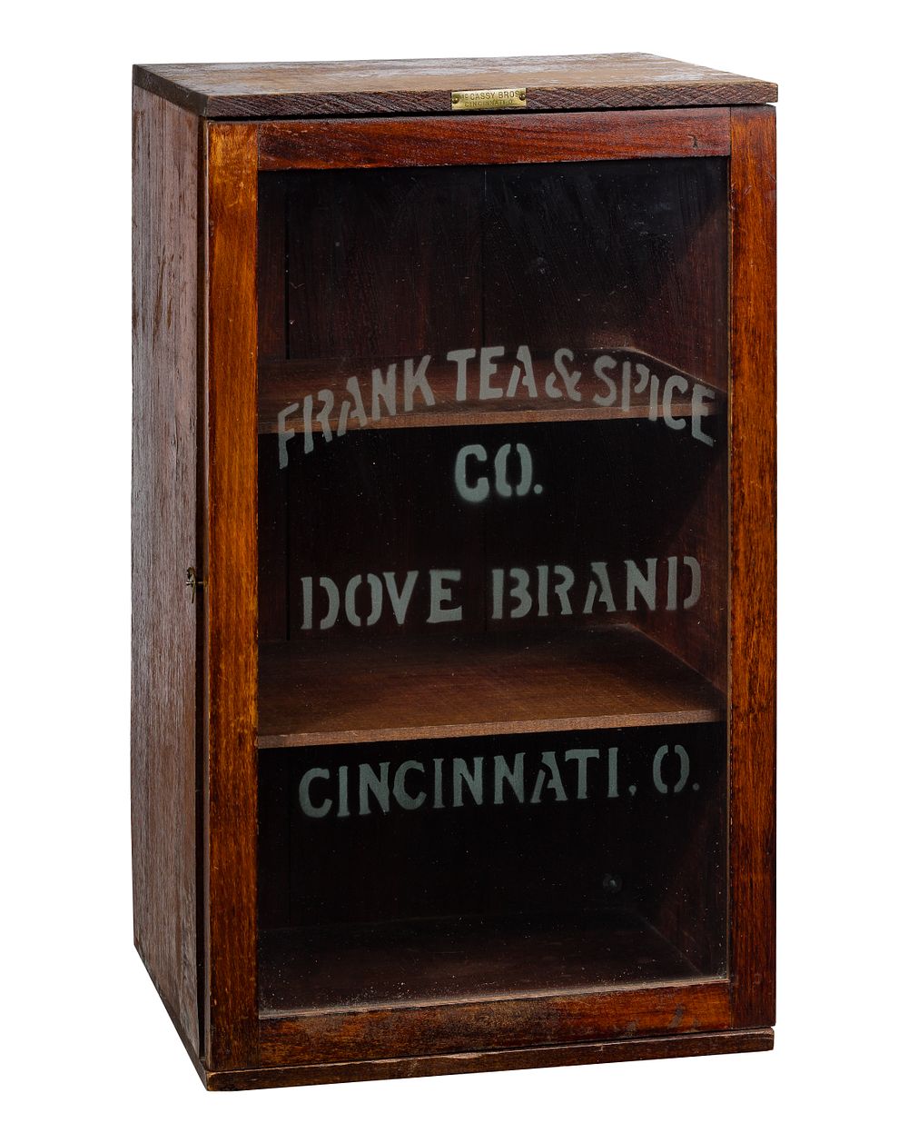 Lot 284: The Frank Tea & Spice Co. Advertising Spice Cabinet
