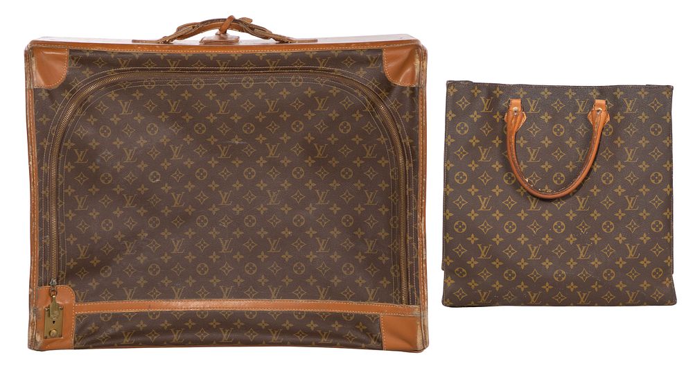 Lot 297: Louis Vuitton Suitcase and Tote Bag