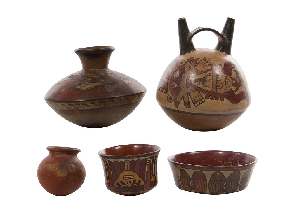 Lot 172: Nazca Pre-Columbian Style Pottery Assortment