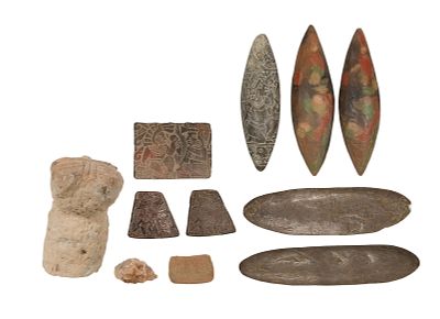 Lot 191 - Mayan Style Ritual Object Assortment | Leonard Auction Company