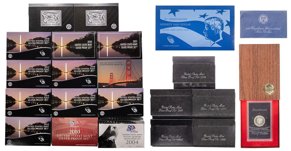 Lot 221: Silver Proof Set Assortment