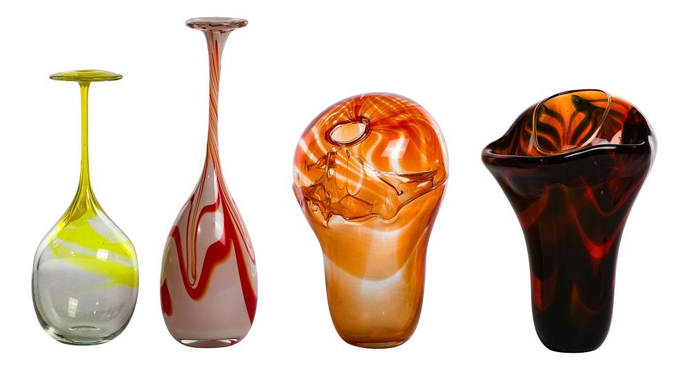 Lot 238: Kent Forrest Ipsen (American, 1933-2012) Art Glass Assortment