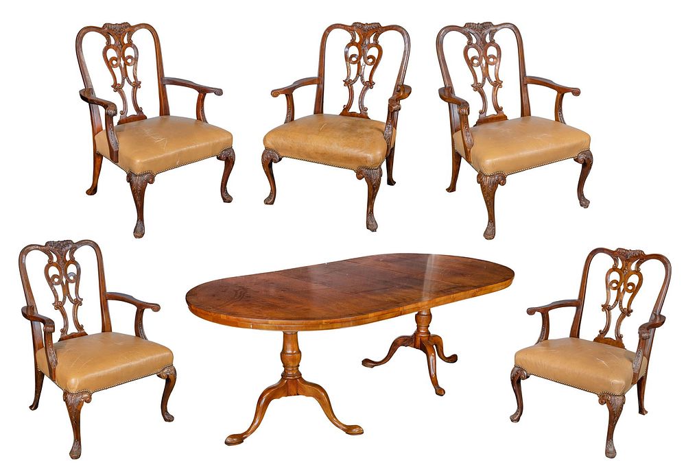 Lot 259: Mahogany Dining Suite