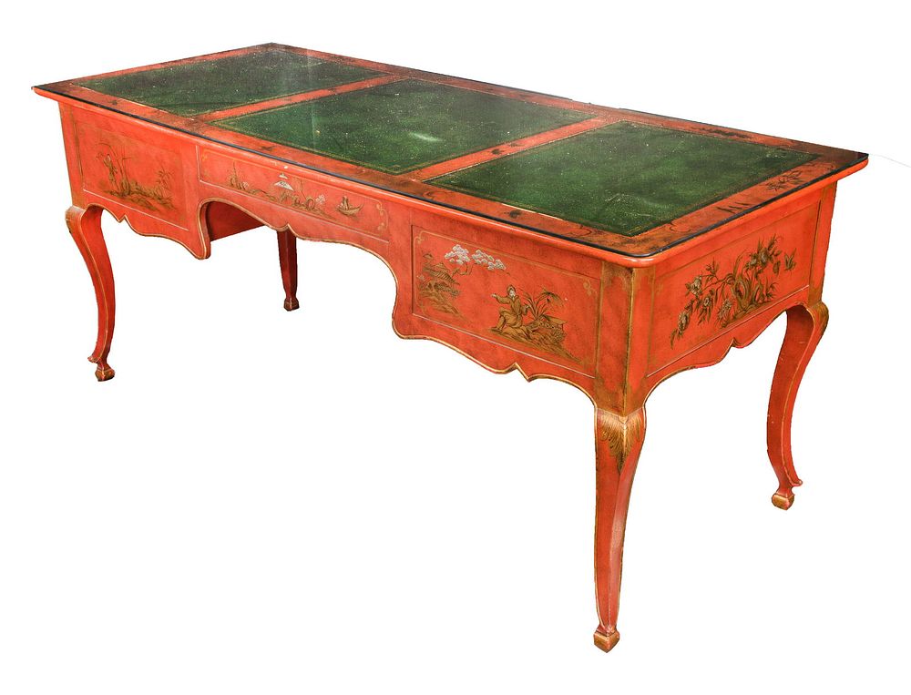 Lot 264: Baker Chinoiserie Style Desk