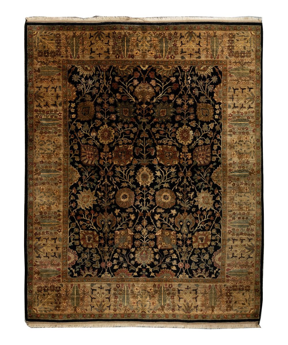 Lot 286: Indian Tabriz Wool Rug