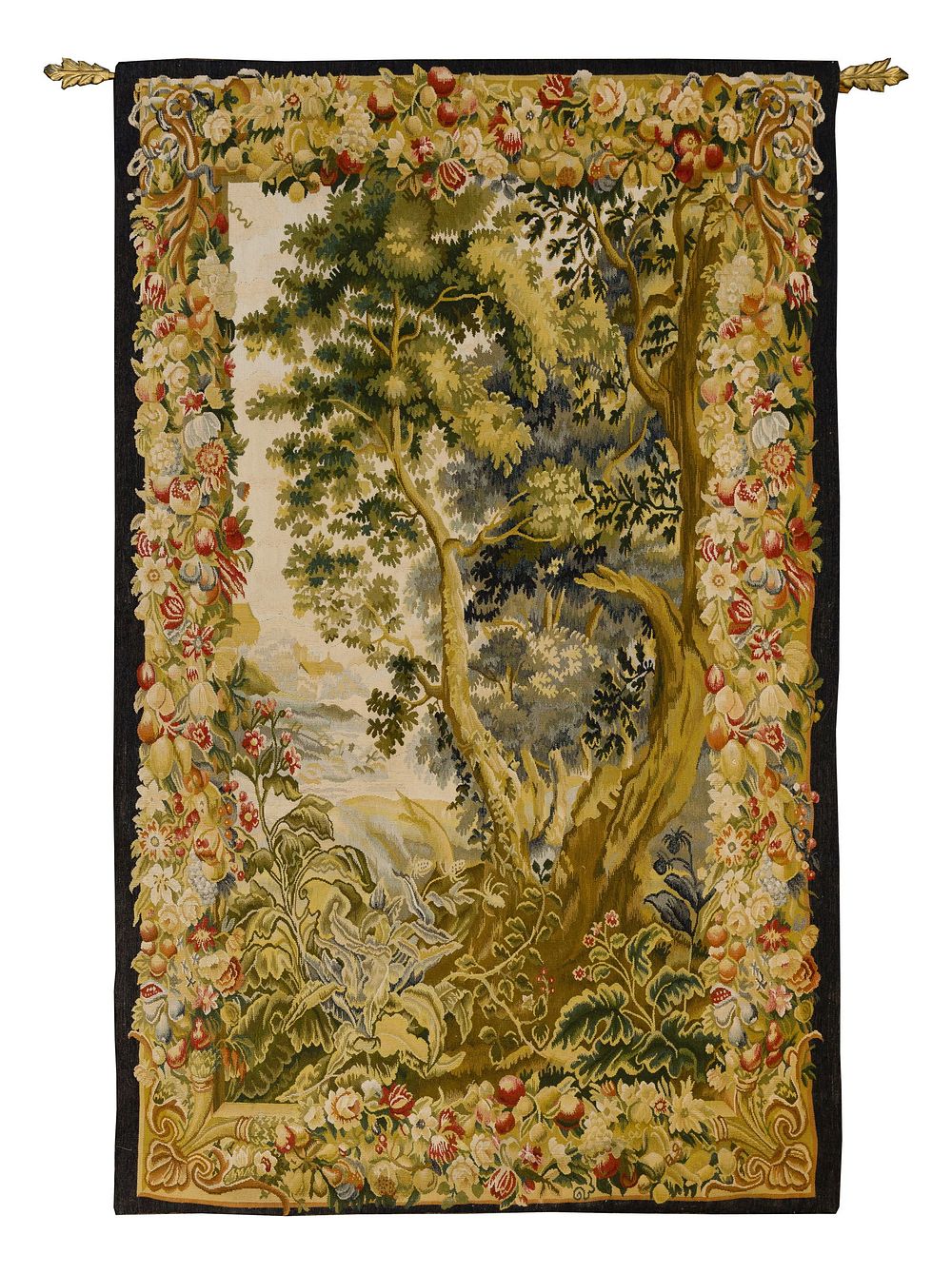Lot 299: French Verdure Tapestry Wall Hanging