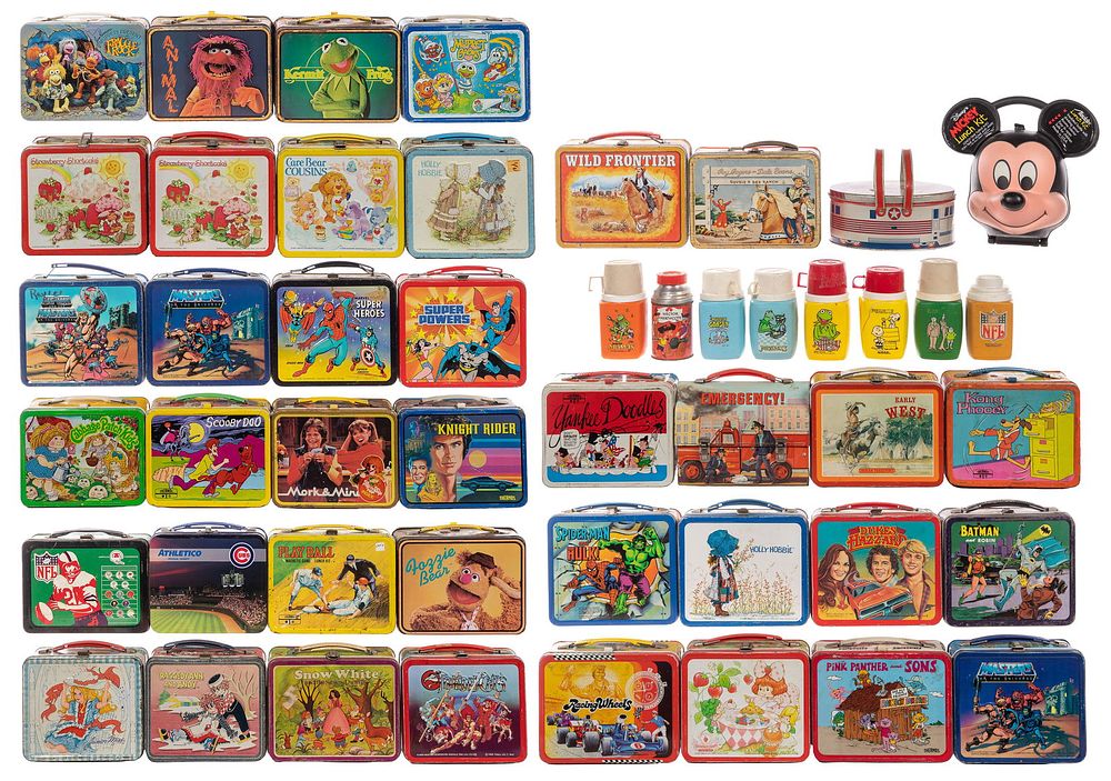 Lot 303: Tin Lunch Box Assortment