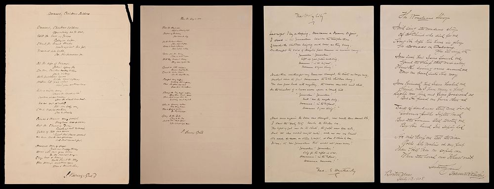 Lot 311: Signed Manuscript Assortment