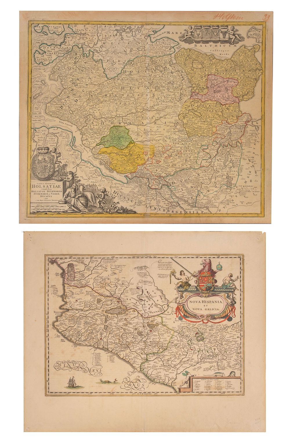 Lot 314: Hand Colored Maps