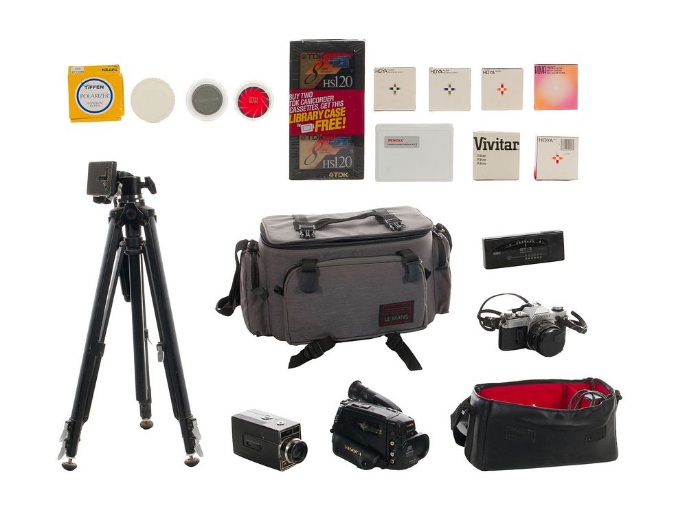 Lot 328: Camera and Accessory Assortment