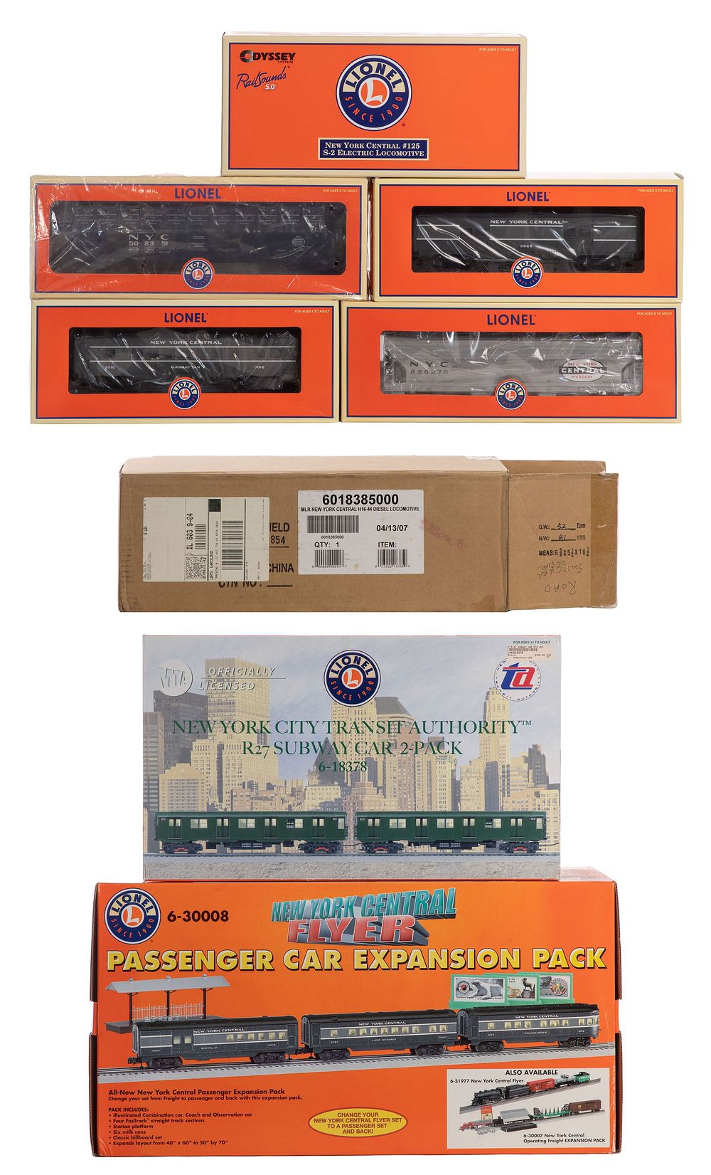 Lot 346: Lionel Model Train O Scale New York Assortment