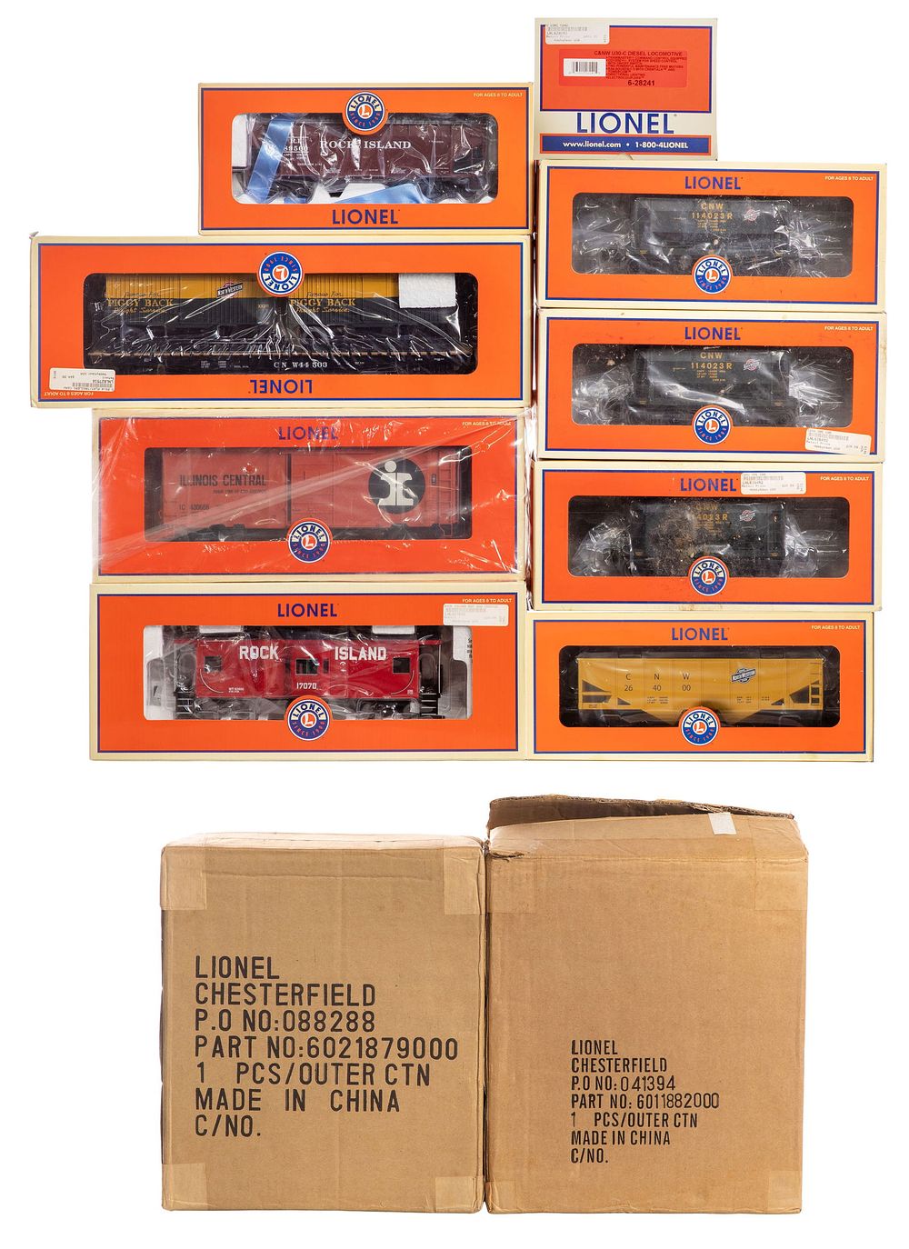 Lot 347: Lionel Model Train O Scale Illinois Assortment