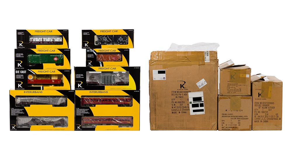 Lot 353: K-Line Model Train O Scale Assortment