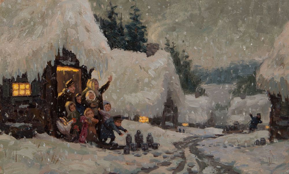 Lot 153: David Slonim (American, b.1966) Oil on Canvas on Board
