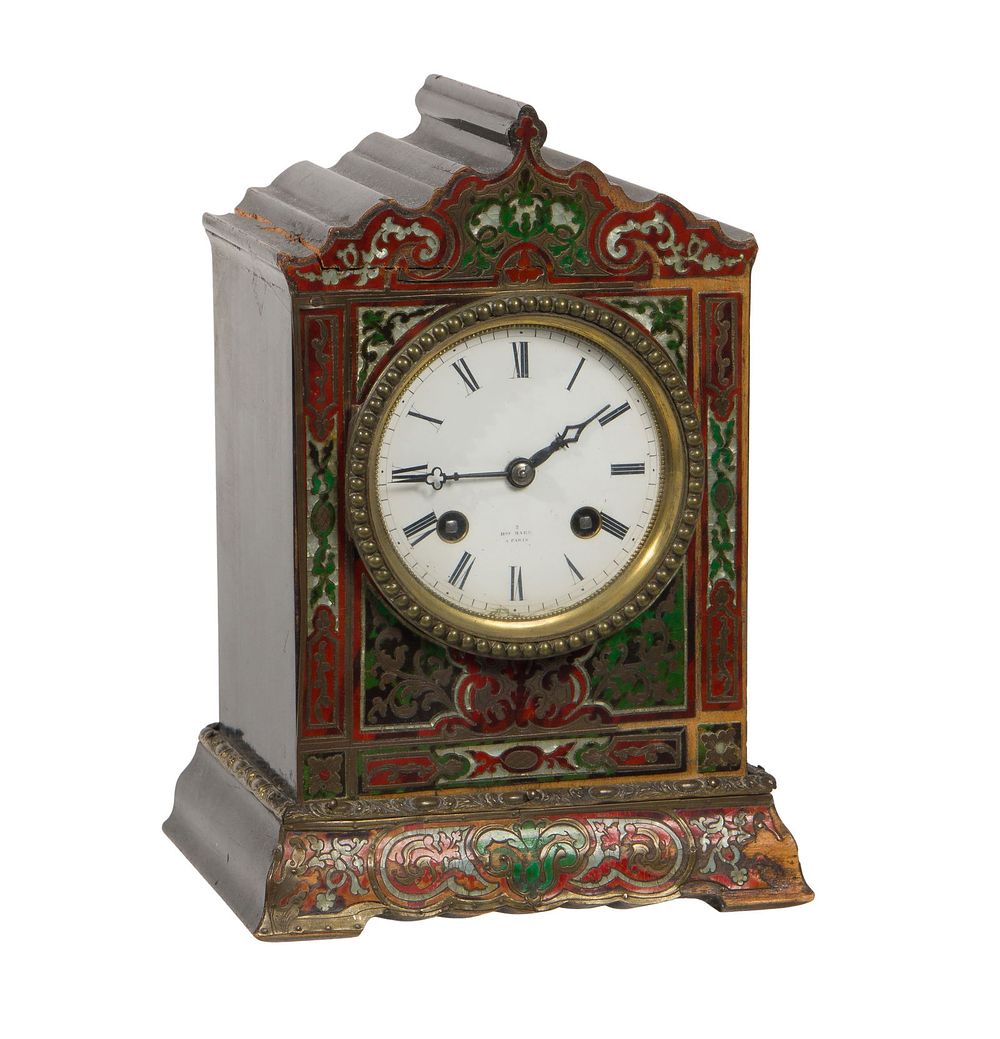 Lot 190: French Boulle Mantel Clock
