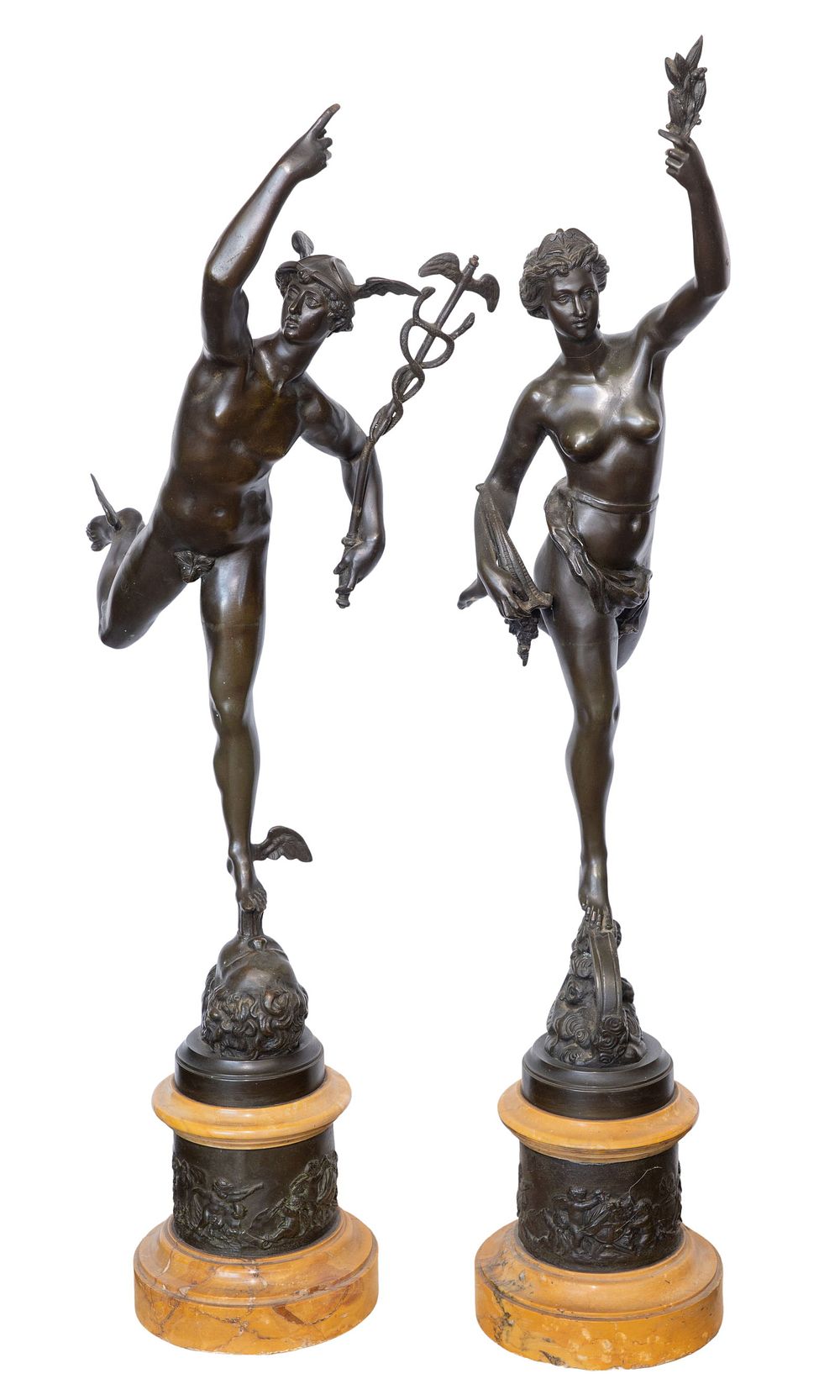 Lot 191: French Bronze Allegorical Sculptures