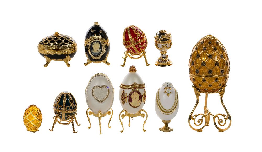 Lot 192: Faberge Decorative Egg Assortment
