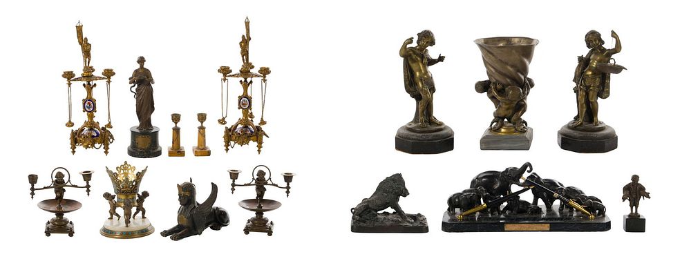 Lot 194: Decorative Metal Sculpture Assortment