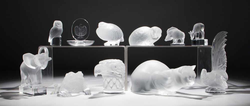 Lot 218: Lalique Crystal Animal Assortment