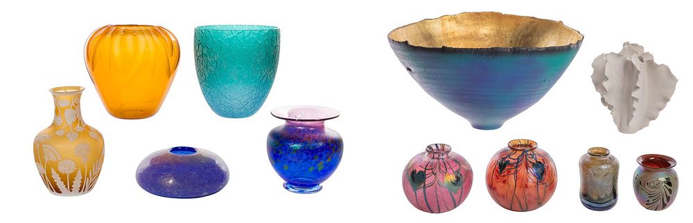 Lot 221: Art Glass and Ceramic Assortment