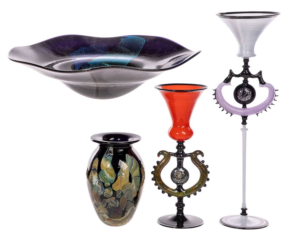 Lot 227: Steve Sizelove (American, 20th Century) Art Glass