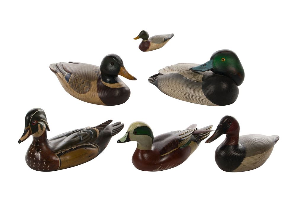 Lot 242: Carved Wood Duck Decoy Assortment