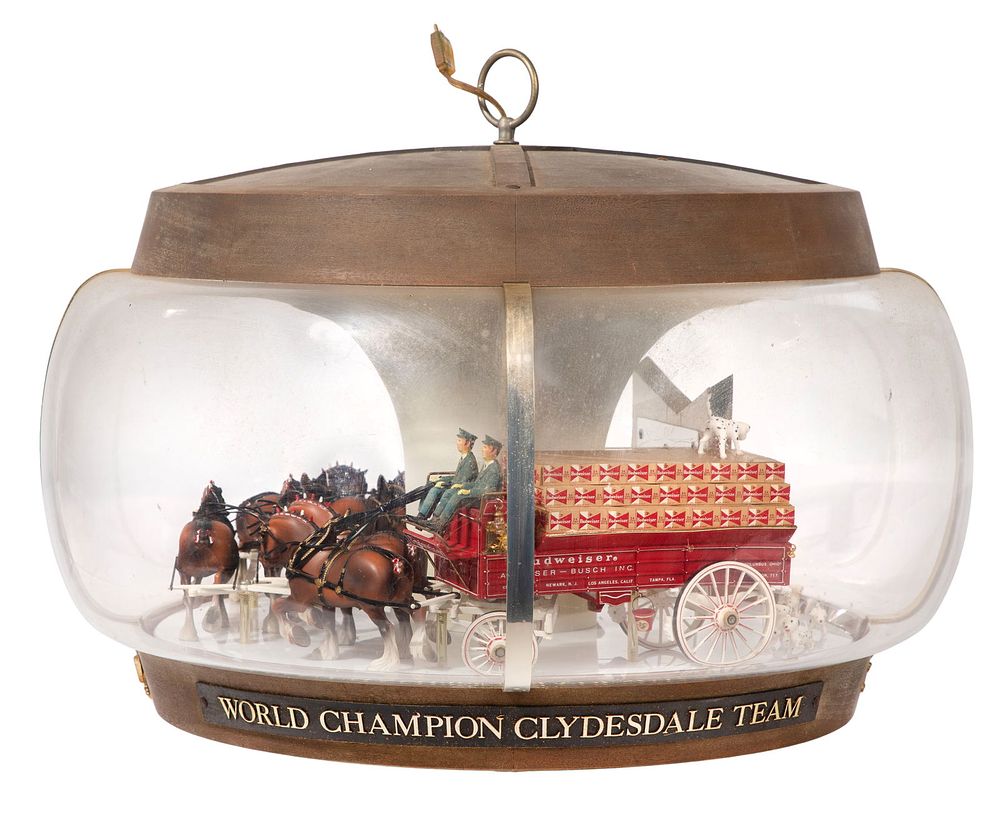 Lot 256: Budweiser Clydesdale Parade Carousel Motion Light