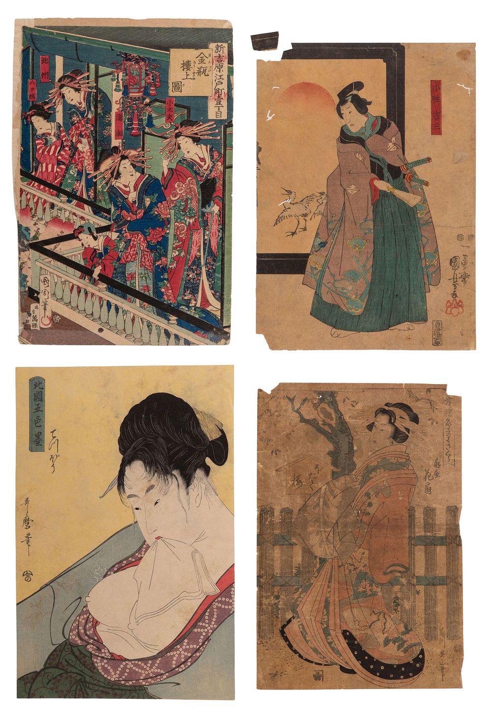 Lot 257: Kitagawa Utamaro (Japanese, 1753-1806) Woodblock Print