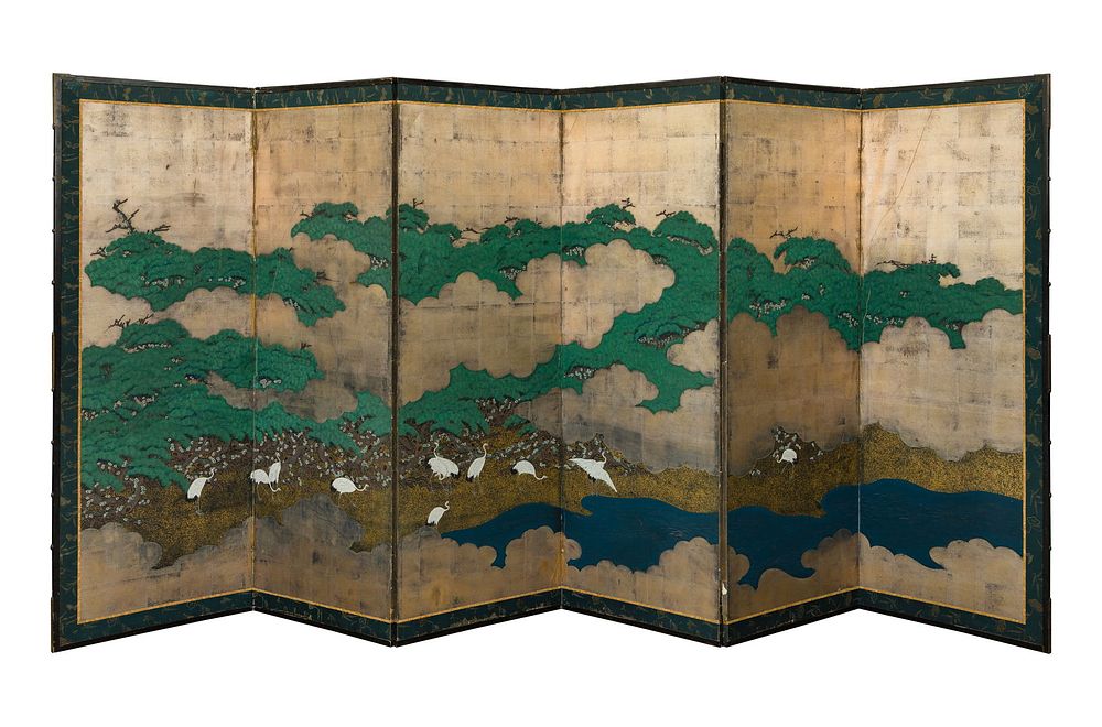 Lot 261: Japanese Folding Screen