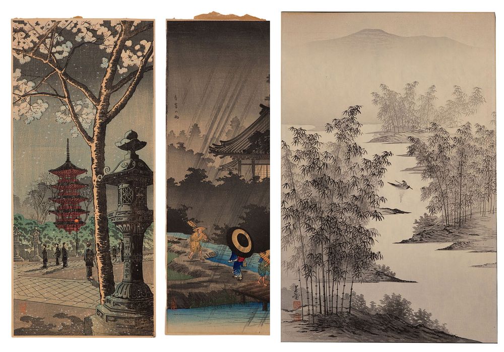 Lot 264: Takahashi Shotei (Japanese, 1871-1945) Woodblock Prints