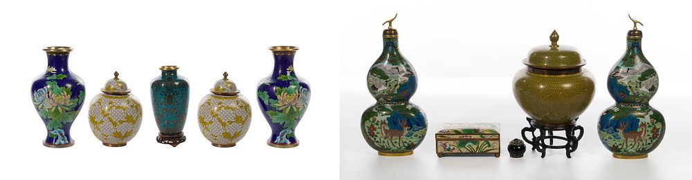 Lot 268: Asian Cloisonne Assortment