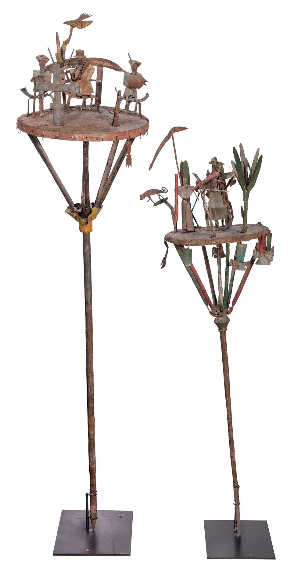 Lot 278: African Fon Asen Royal Staffs