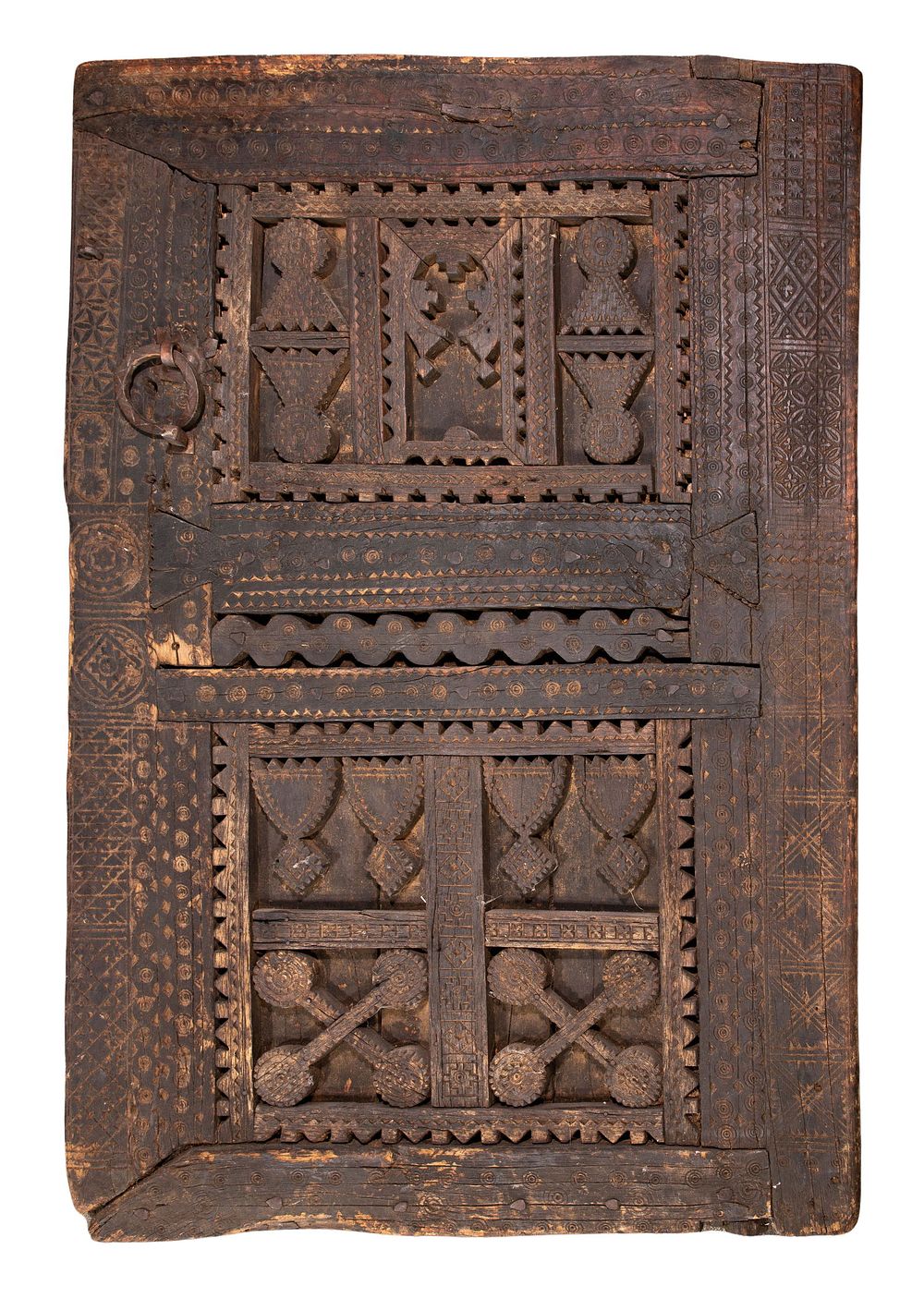 Lot 279: Indian Carved Wood Door