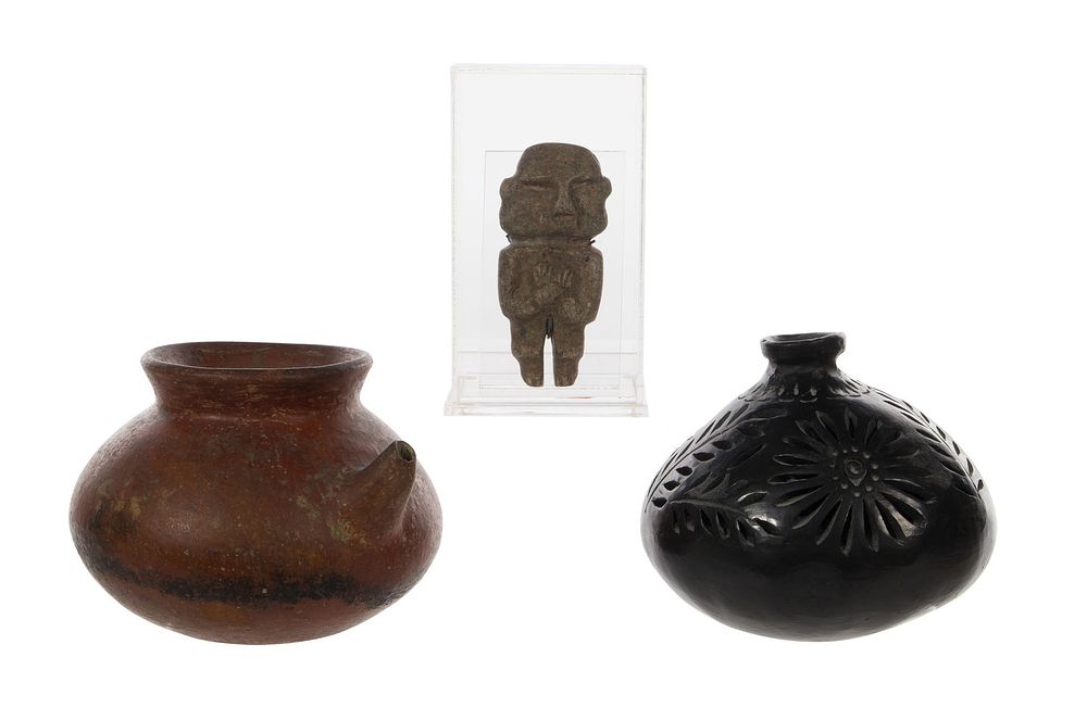 Lot 280: Guerrero Mezcala Stone Axe God