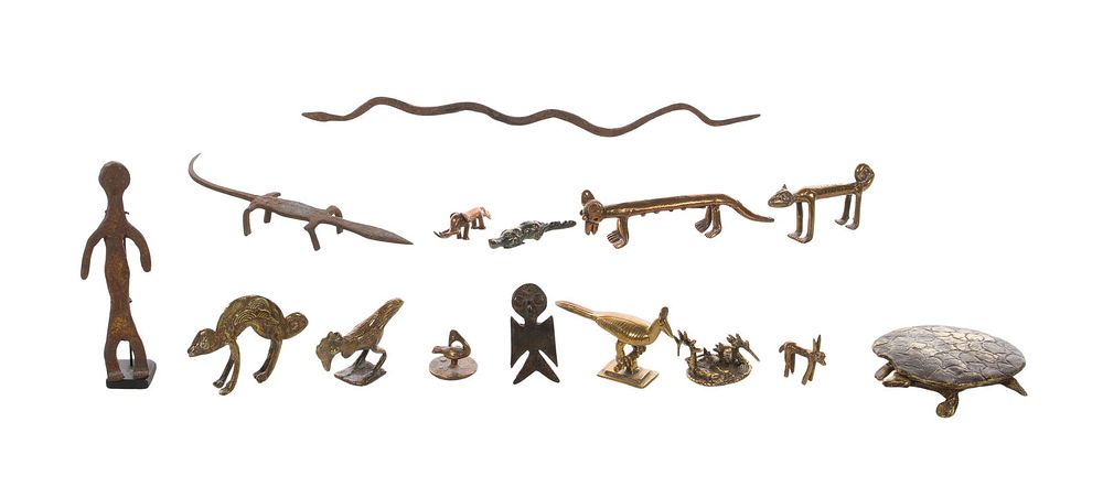 Lot 281: African Bronze Gold Dust Weight Assortment