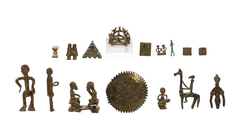 Lot 282: African Bronze Object Assortment