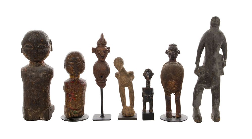 Lot 287: African Carved Wood Object Assortment