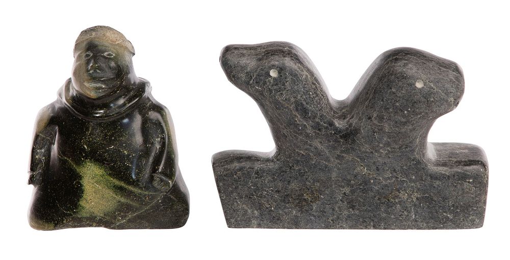 Lot 295: Inuit Carved Stone Figures