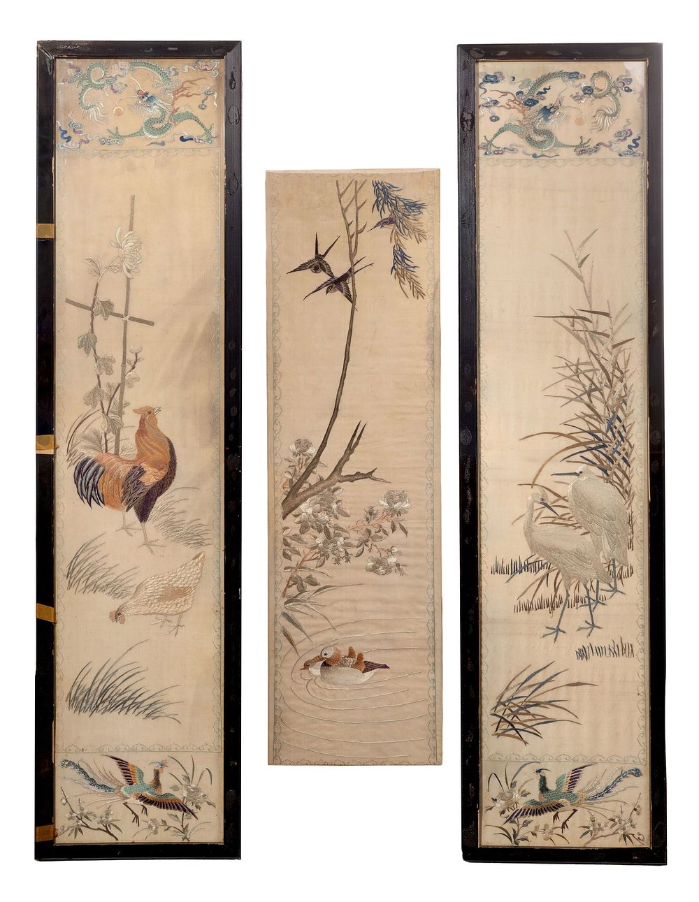 Lot 236: Chinese Embroidery Panel Assortment