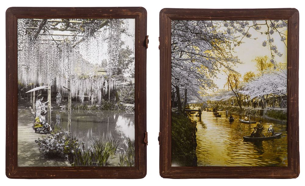 Lot 238: Japanese Positive Photographic Glass Plates